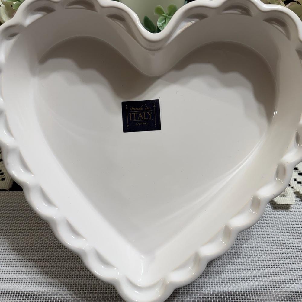 Heart-Shaped Ceramic Dish